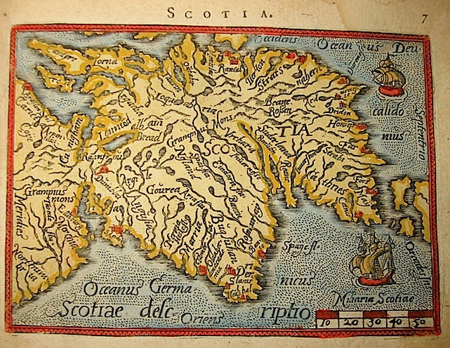 Ortelius Abraham (1528-1598) Scotia 1601 Anversa, apud Ioannem Bapt. Vrientum 